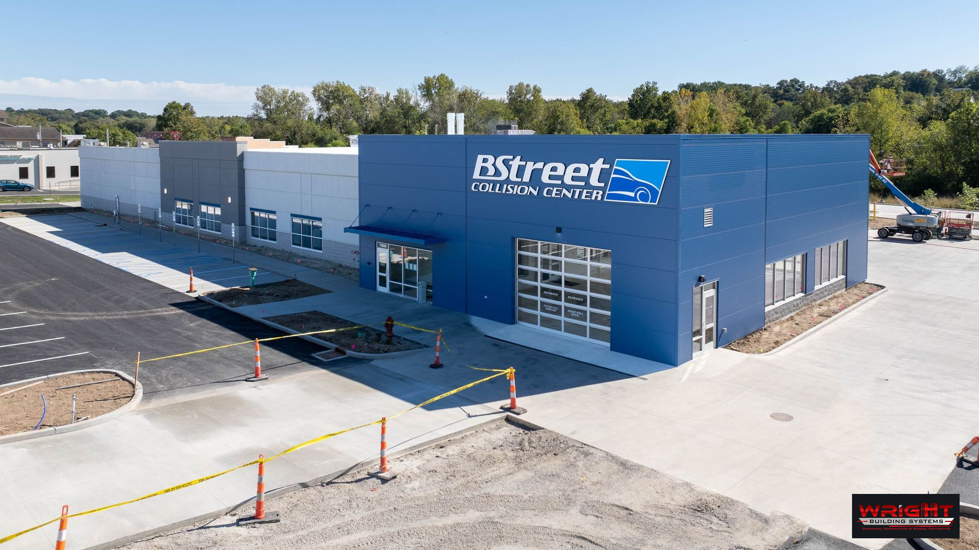B Street Collision Center, Manchester, project by Wright Building Systems