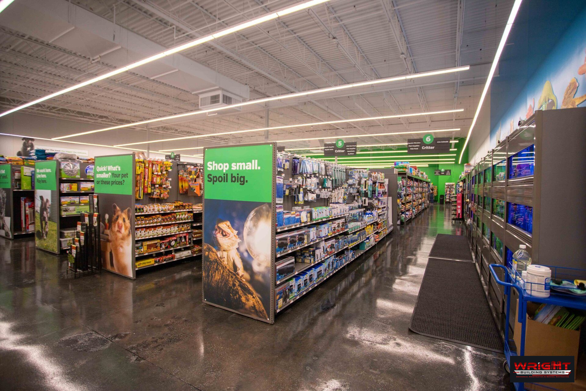 Pet Supplies Plus, St. Charles, project by Wright Building Systems
