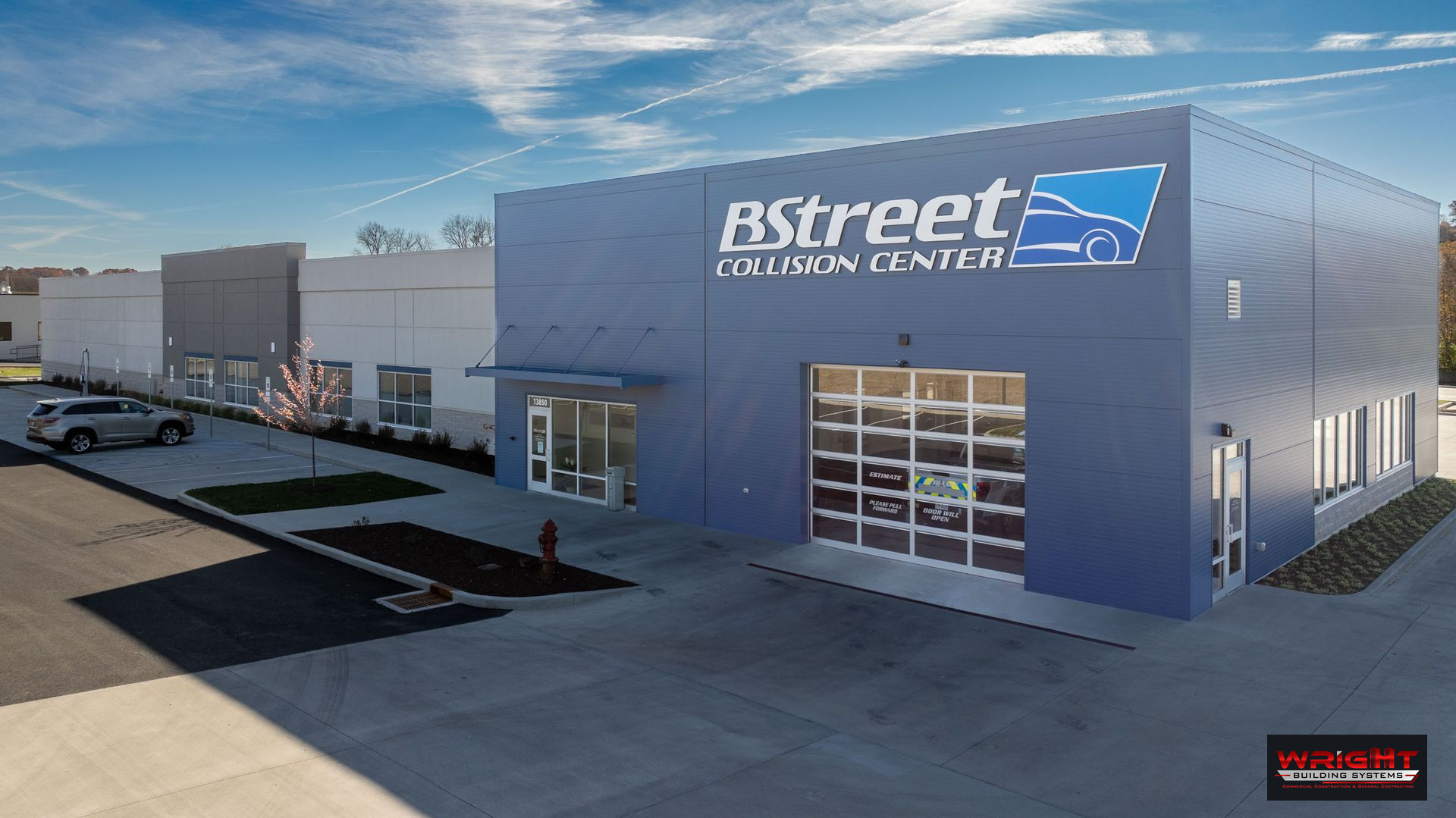 B Street Collision Center, Manchester, after